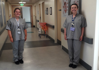 Staff Nurses Rachel Rowe & Amy Martin, Maple Ward